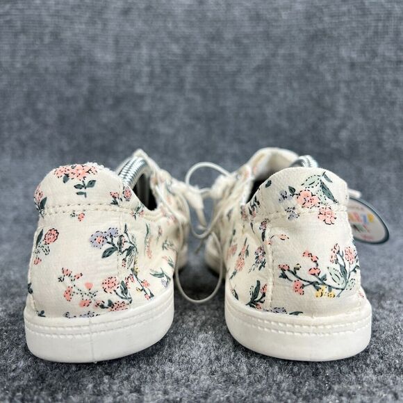 Jellypop Womens Sneakers Size 5.5 Off White Floral Canvas Slip On Shoes Comfort - Picture 6 of 10